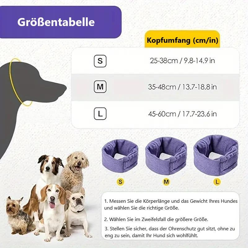 Hunde Ohrenschutz mit elastischem Material | Christa