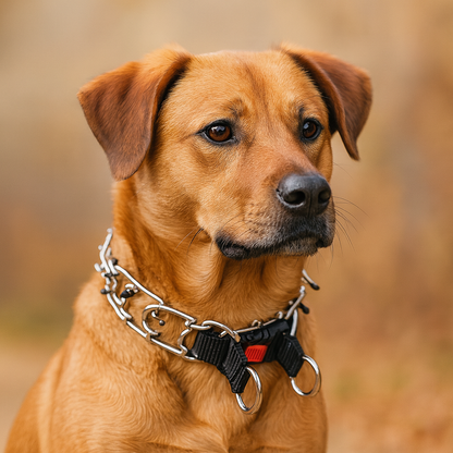 Hunde Trainingshalsband mit Metallschlaufen und Gummipins | Utek