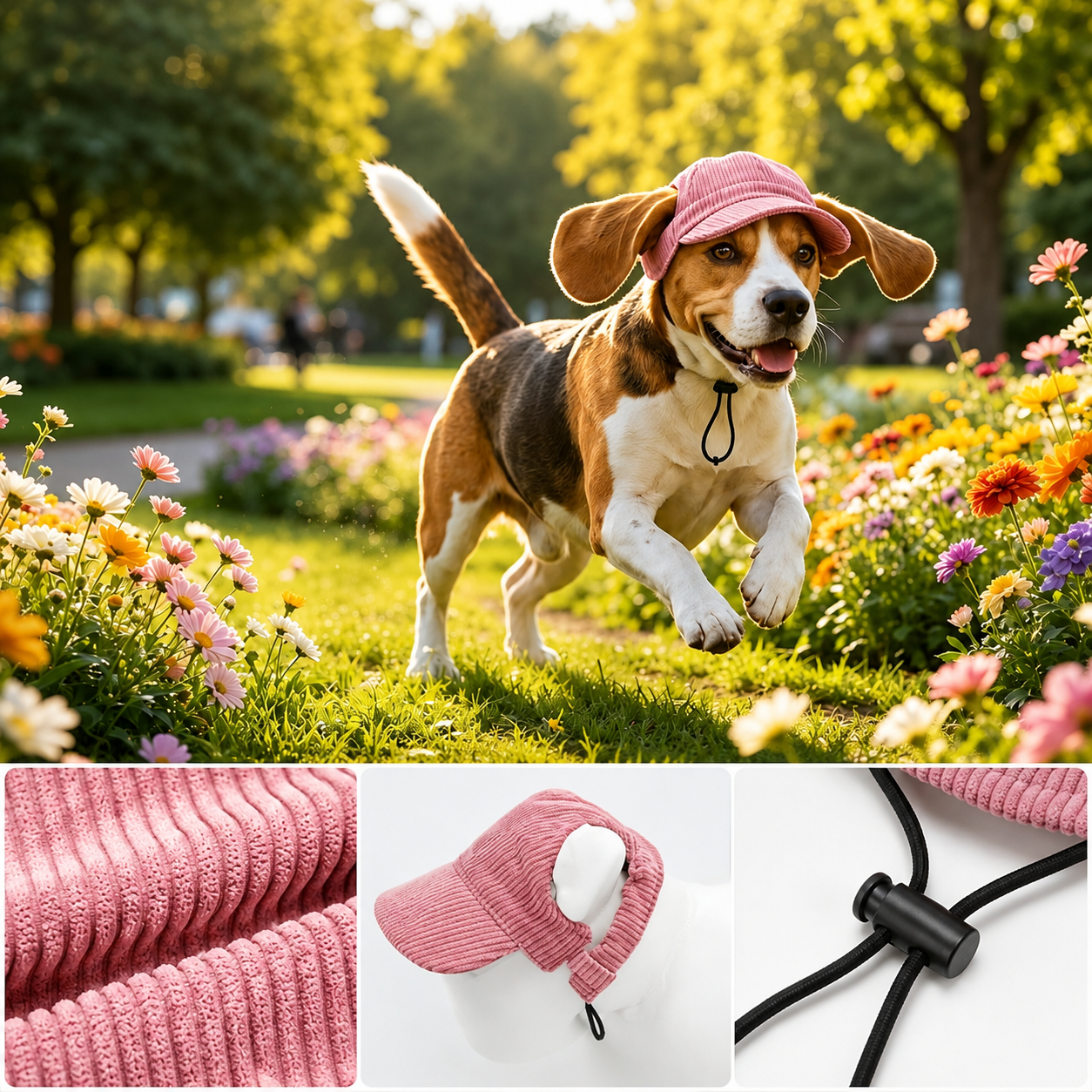 Hundebaseballkappe UPF 50+ atmungsaktiv fuer Sommer | Nexial