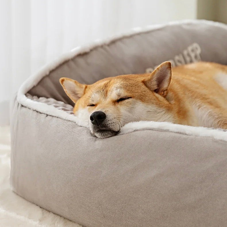 Hundebett mit Flanellbezug und weicher Füllung für Hunde | Torque