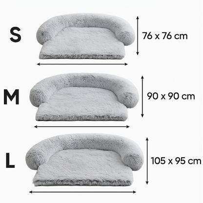 Hundebett mit Plüsch Liegefläche und hohen Rändern | Vortex