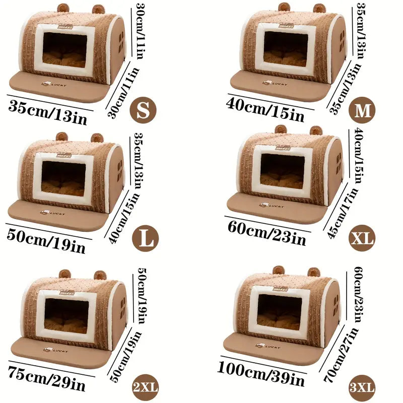 Hundebett mit warmem Plüsch für kalte Wintertage | Paige