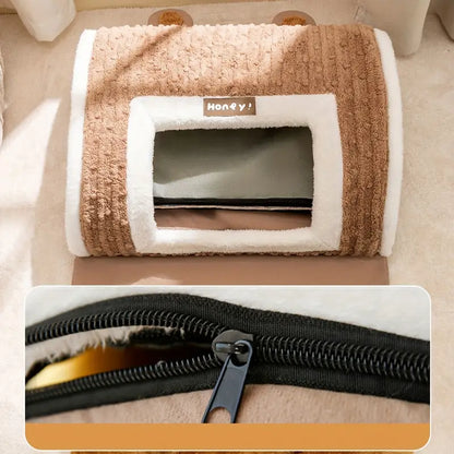 Hundebett mit warmem Plüsch für kalte Wintertage | Paige