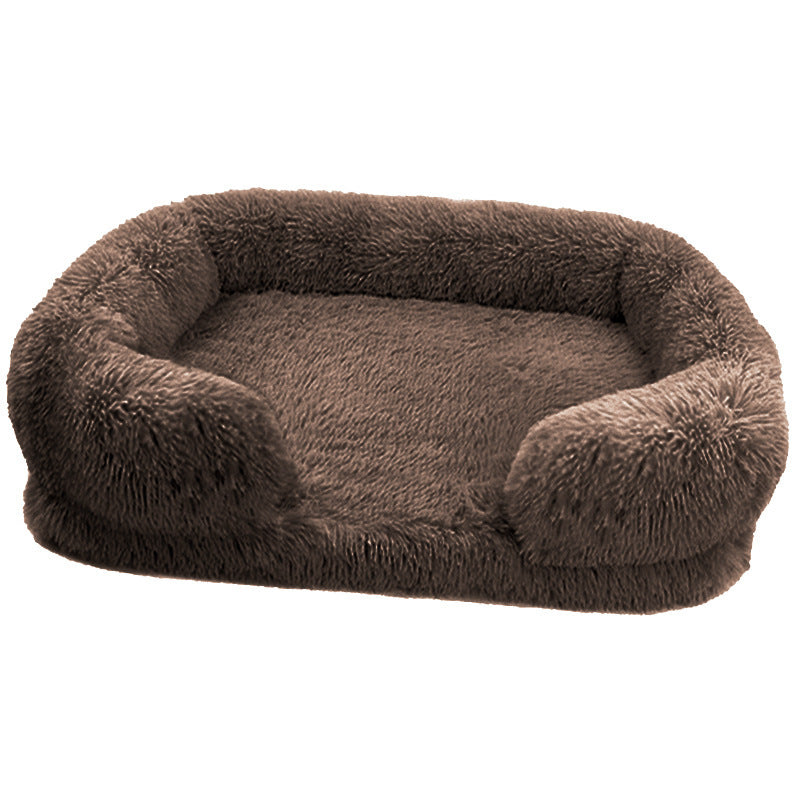 Hundebett mit warmer Plüschkante für Winter | Meinhard