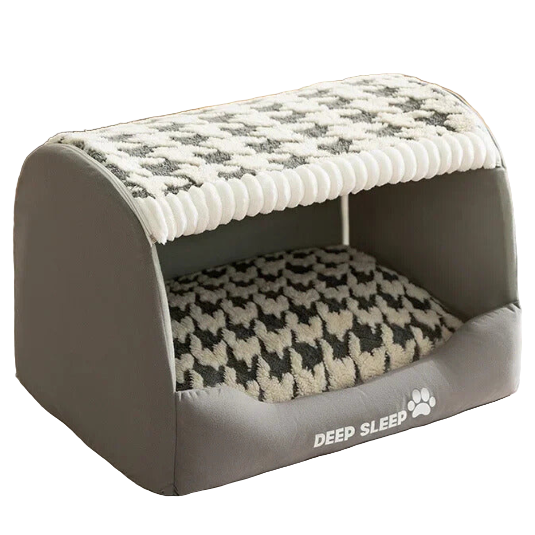 Hundebett mit weichem Plüschbezug und abnehmbarer Hülle | Torben