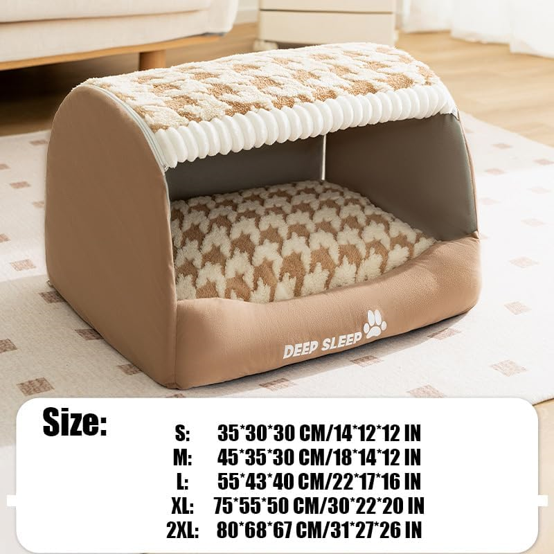 Hundebett mit weichem Plüschbezug und abnehmbarer Hülle | Torben