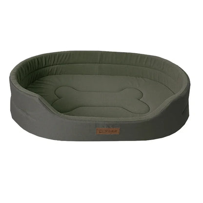 Hundebett strapazierfähig für alle Jahreszeiten mit abnehmbarem Kissen | SolvoNest