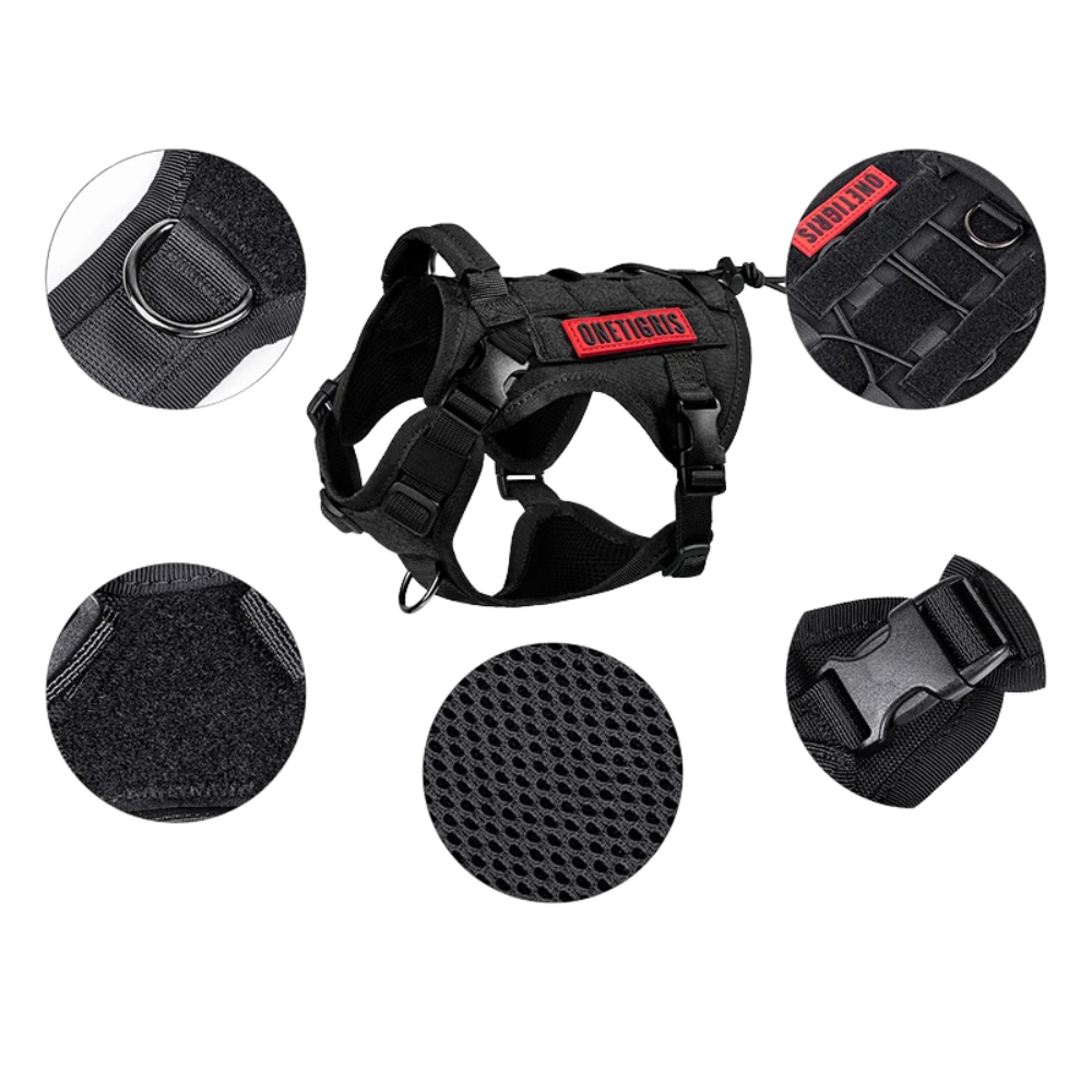 Hundegeschirr mit Kontrolle und MOLLE-System | GripTrek