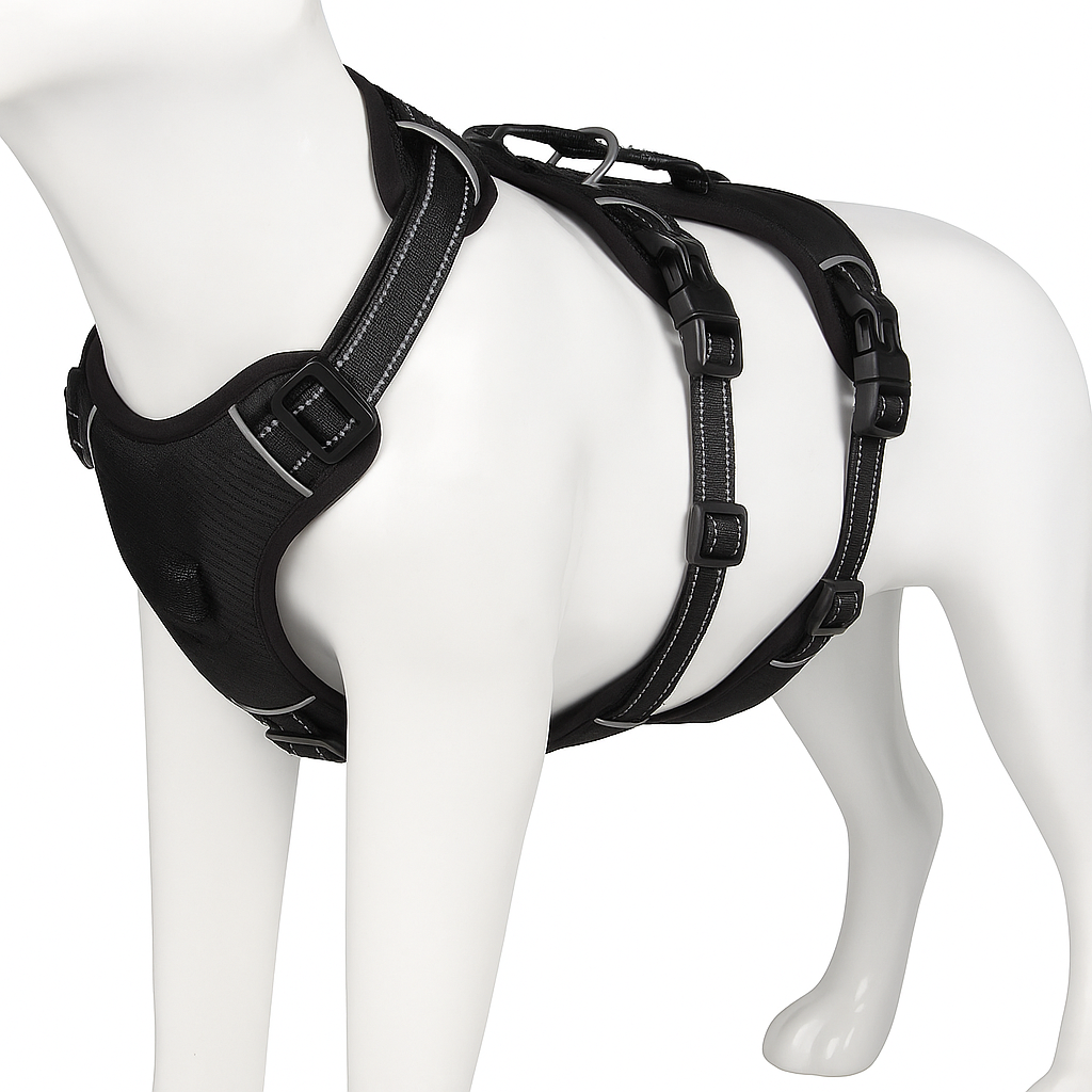 Hundegeschirr reflektierend für Spaziergänge und Training | PawaVest Pro