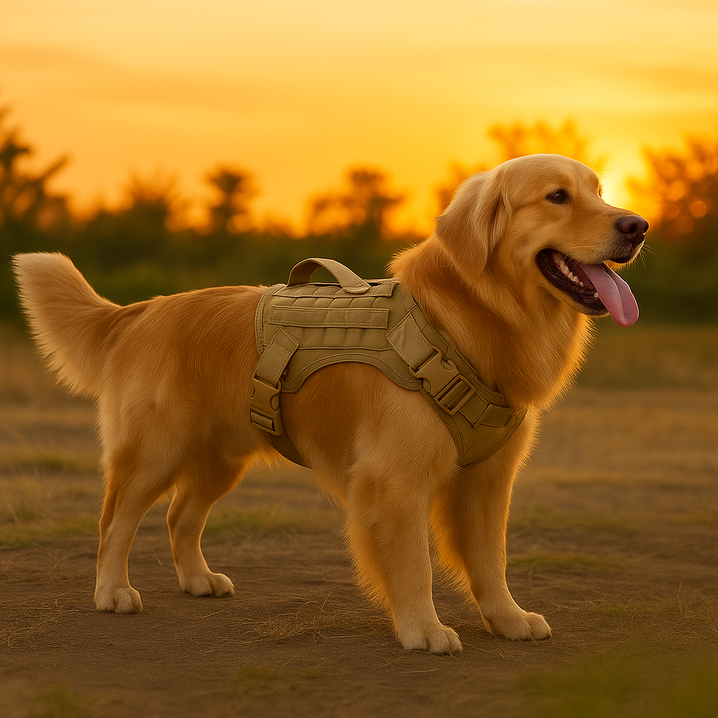 Hundegeschirr mit Kontrolle und MOLLE-System | GripTrek