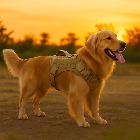 Hundegeschirr mit Kontrolle und MOLLE-System | GripTrek