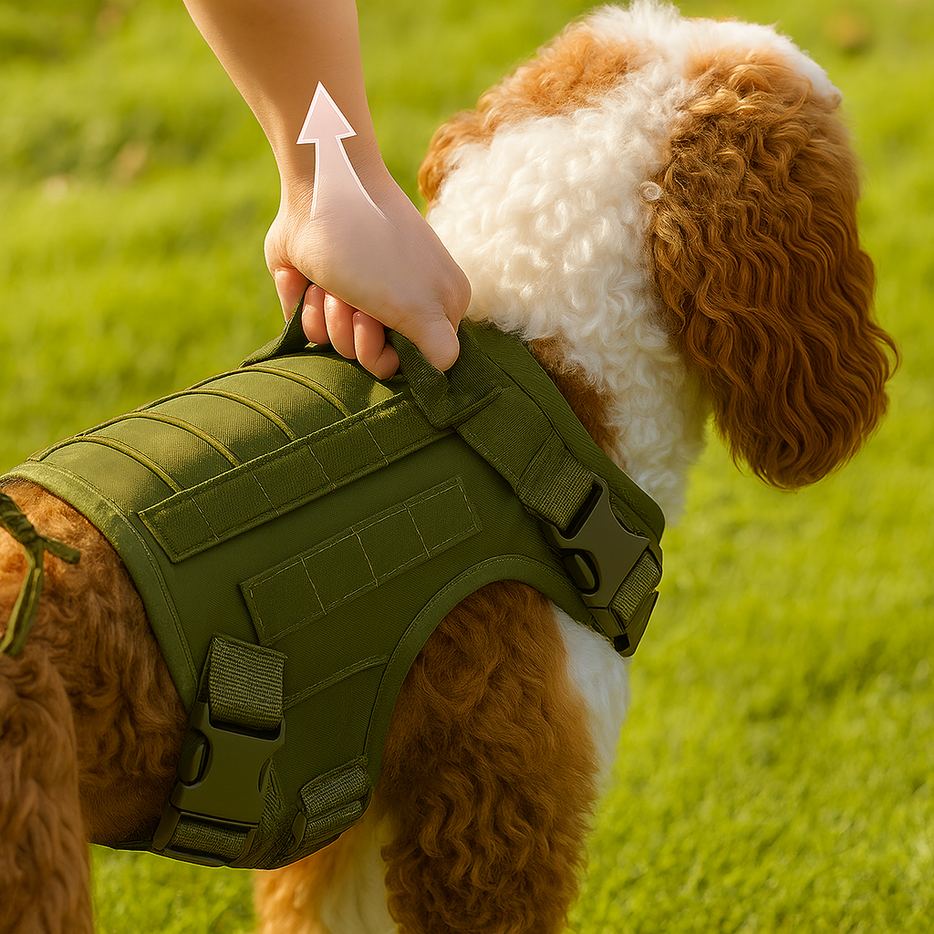 Hundegeschirr mit Kontrolle und MOLLE-System | GripTrek