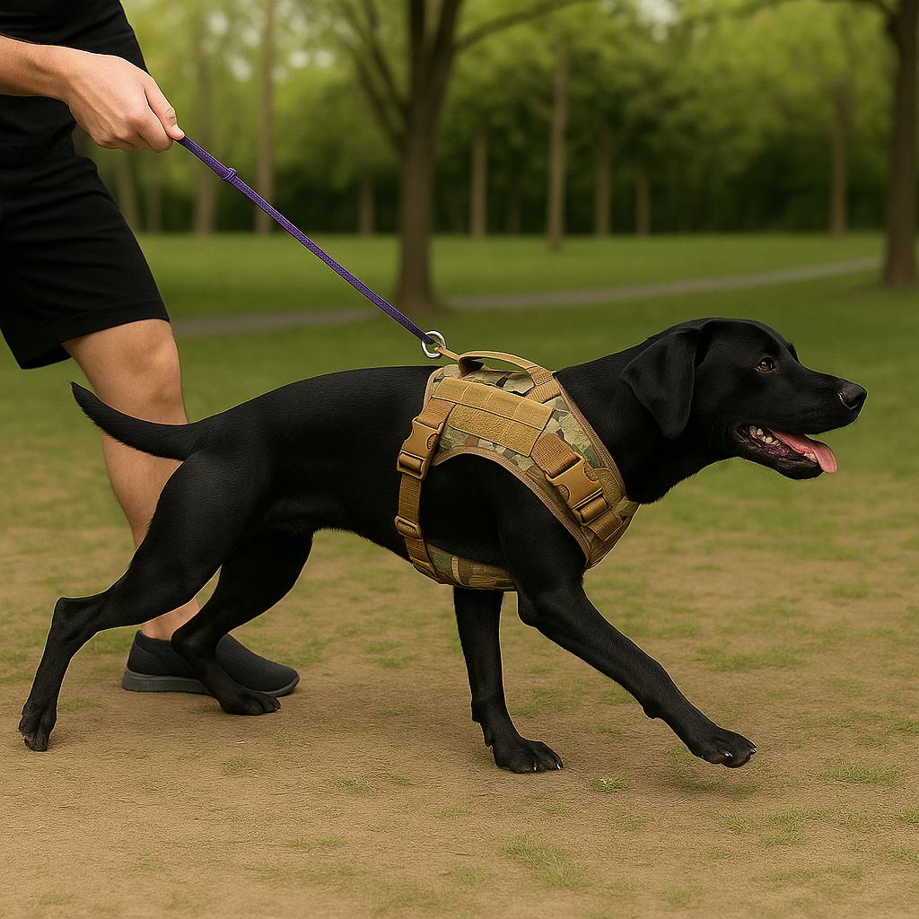 Hundegeschirr mit Kontrolle und MOLLE-System | GripTrek