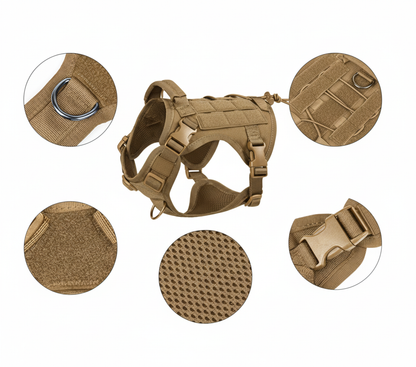 Hundegeschirr mit Kontrolle und MOLLE-System | GripTrek