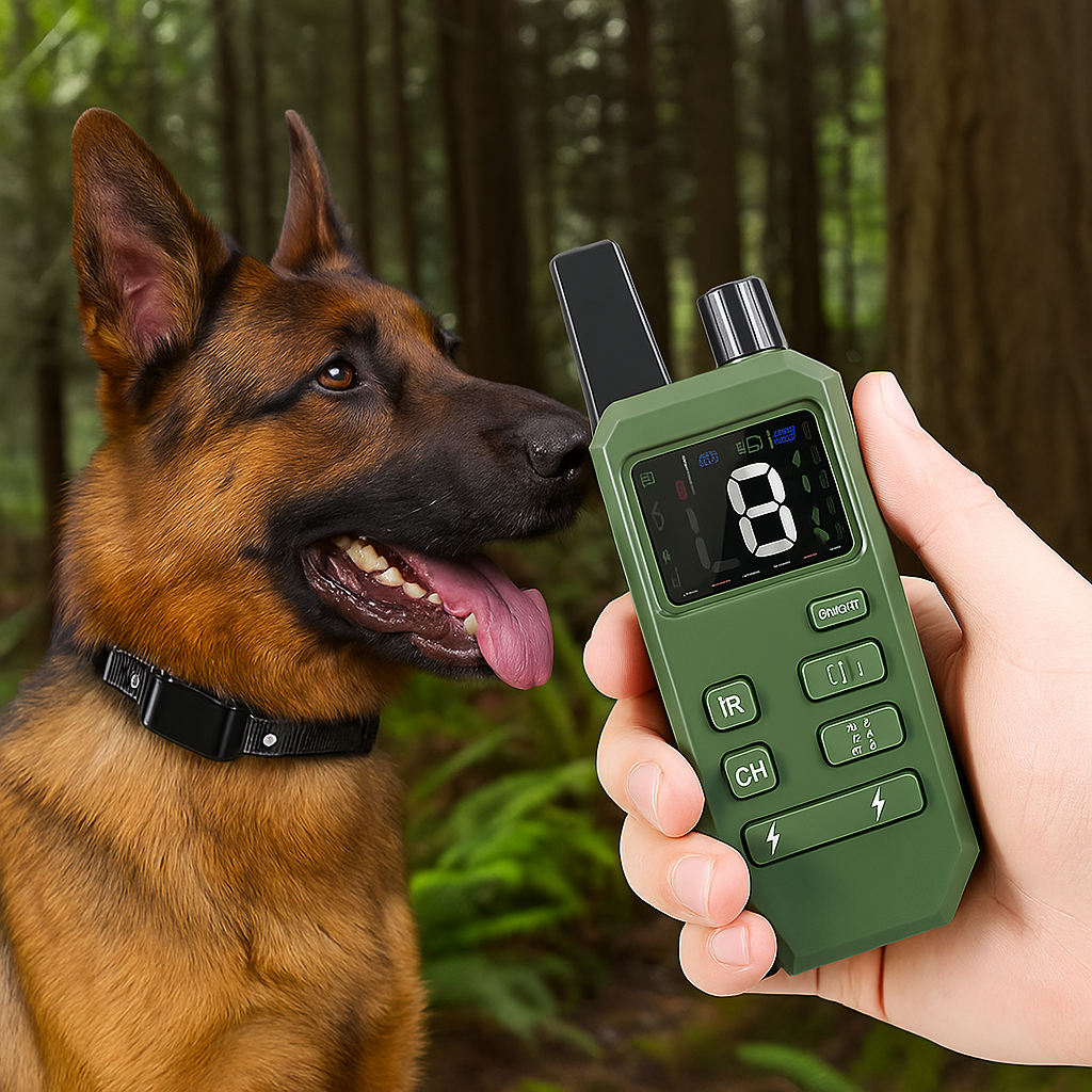 Hundehalsband mit Fernbedienung und Lichtfunktion | Voltino