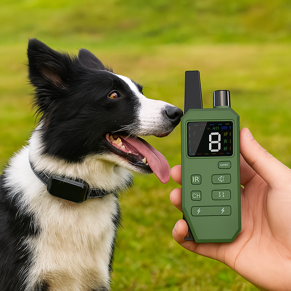 Hundehalsband mit Fernbedienung und Lichtfunktion | Voltino