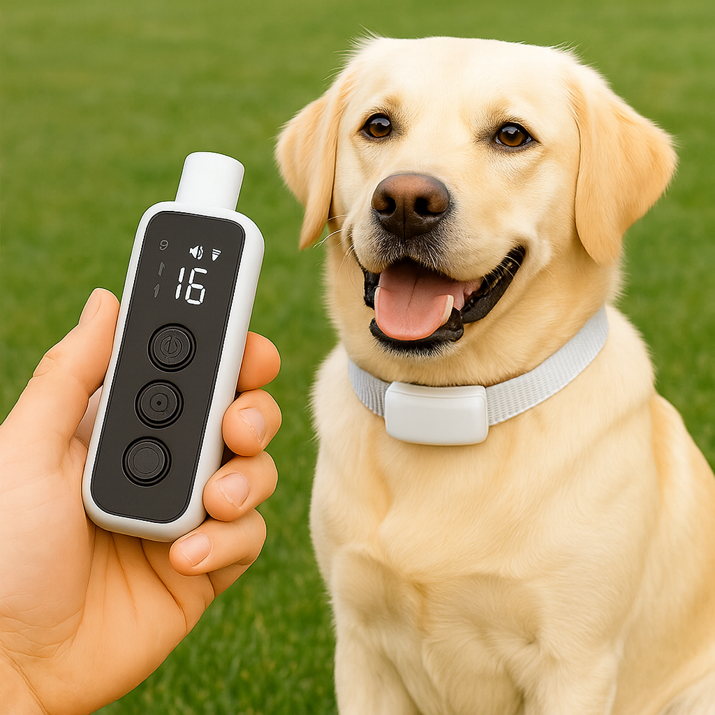 Hundehalsband mit Ton Vibration Fernbedienung für Hunde  Trazino