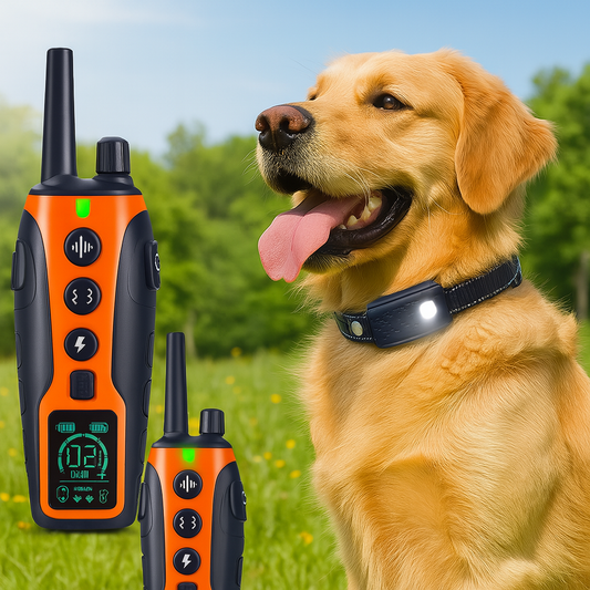 Hundehalsband mit Vibration Ton und Licht zur Erziehung | Dogivox