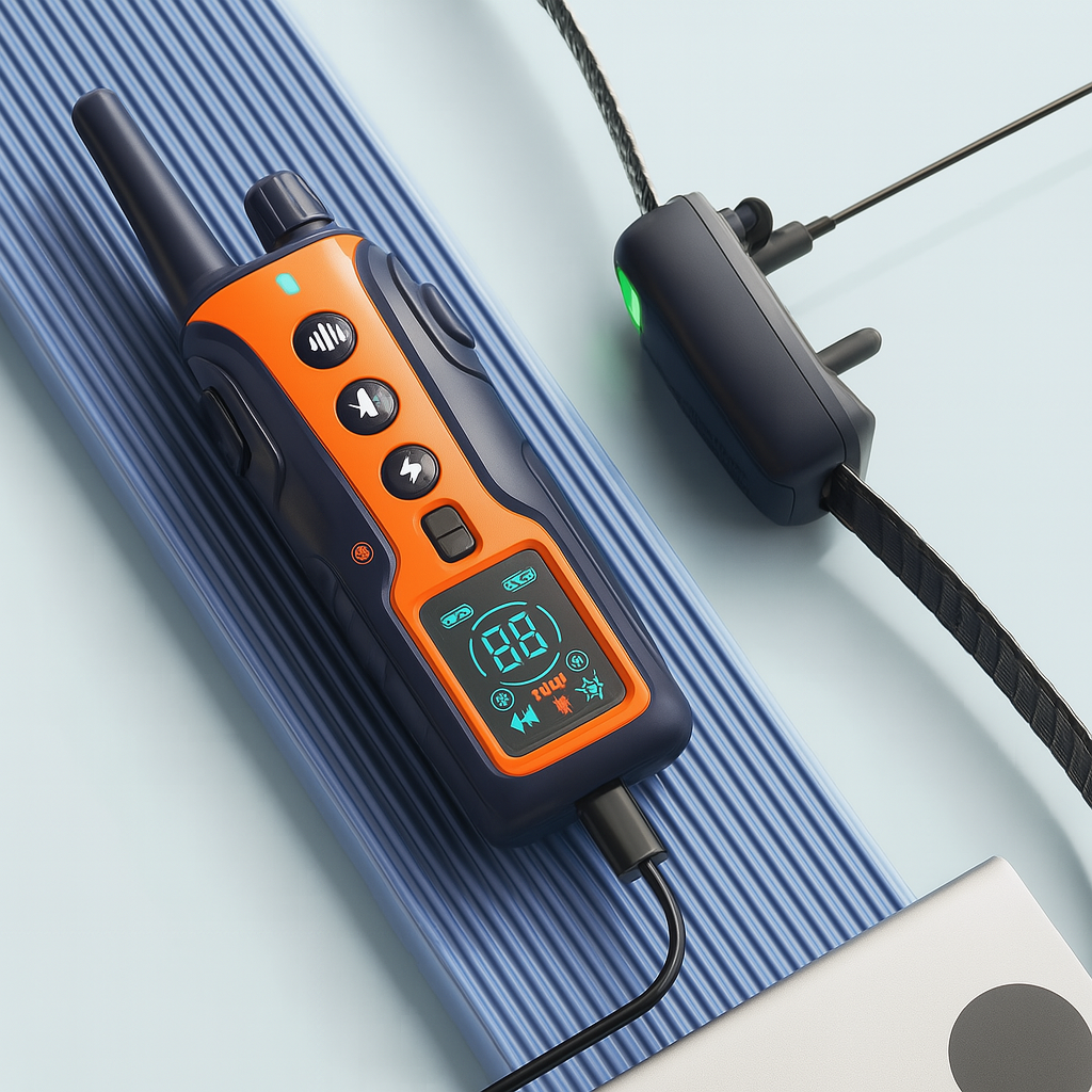 Hundehalsband mit Vibration Ton und Licht zur Erziehung | Dogivox
