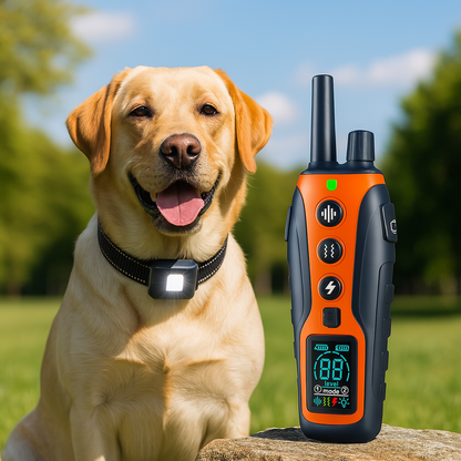 Hundehalsband mit Vibration Ton und Licht zur Erziehung | Dogivox
