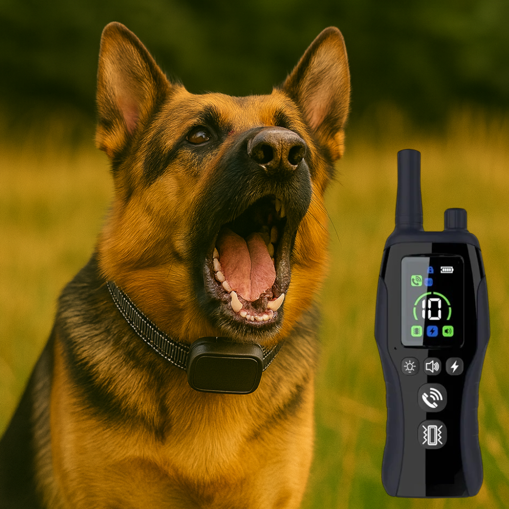 Hundehalsband mit Vibration Ton und Licht zur Erziehung | Dognalo