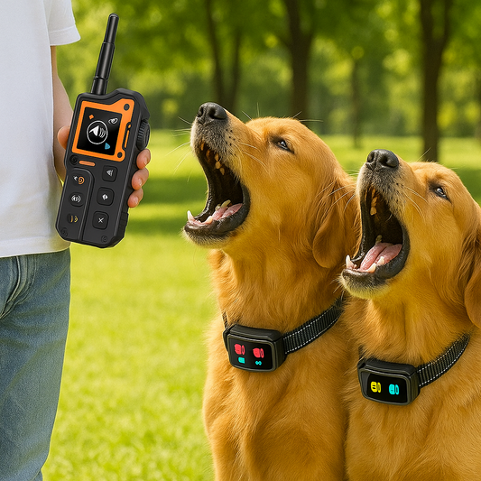 Hundehalsband mit Vibrationsmodus Ton und Fernbedienung | Noktra
