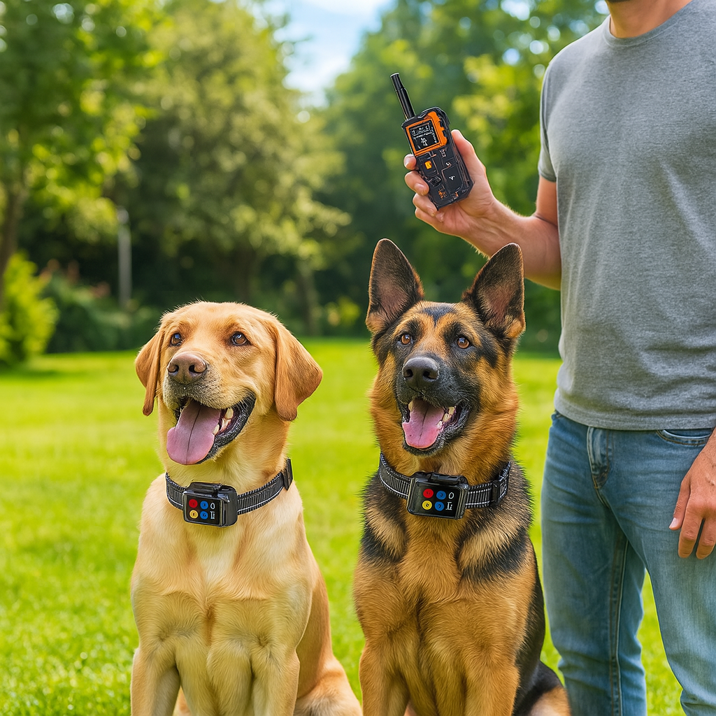 Hundehalsband mit Vibrationsmodus Ton und Fernbedienung | Noktra