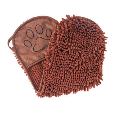 Hundehandtuch mit Eingrifftaschen zum Abtrocknen | PawDry Grip