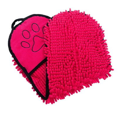 Hundehandtuch mit Eingrifftaschen zum Abtrocknen | PawDry Grip