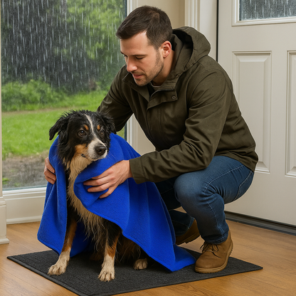 Hundehandtuch saugfähig schnelltrocknend Mikrofaser für Hunde | Drapa