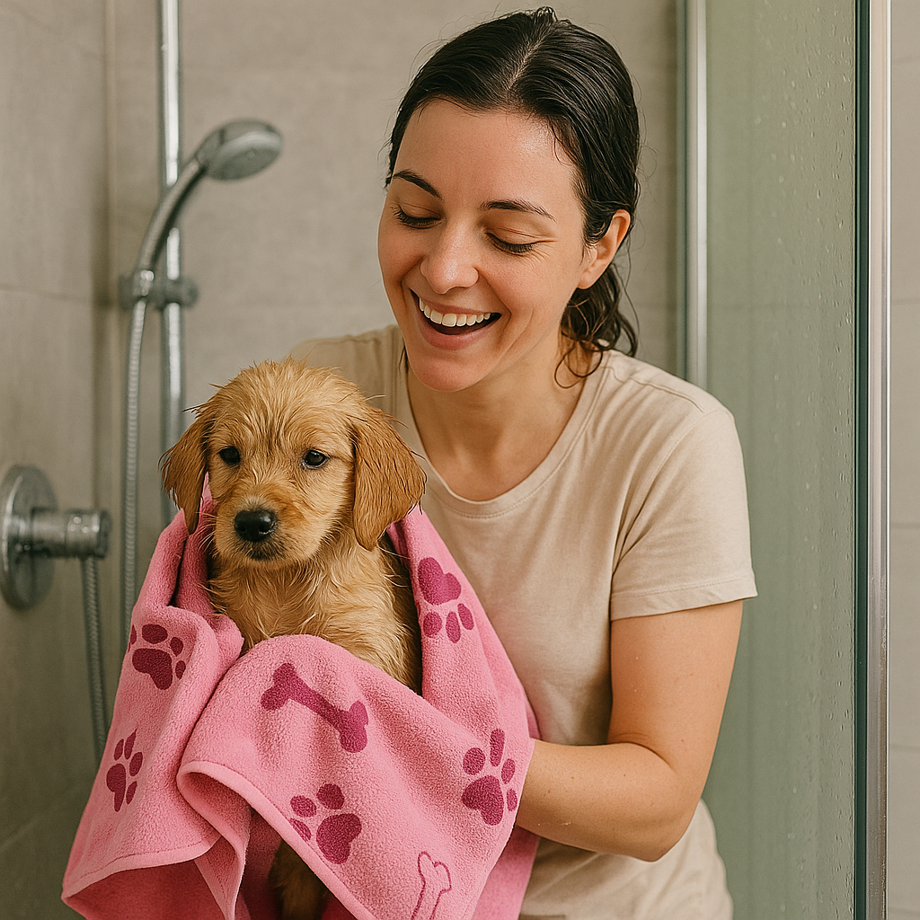 Hundehandtuch saugfähig schnelltrocknend Mikrofaser für Hunde | PawDry