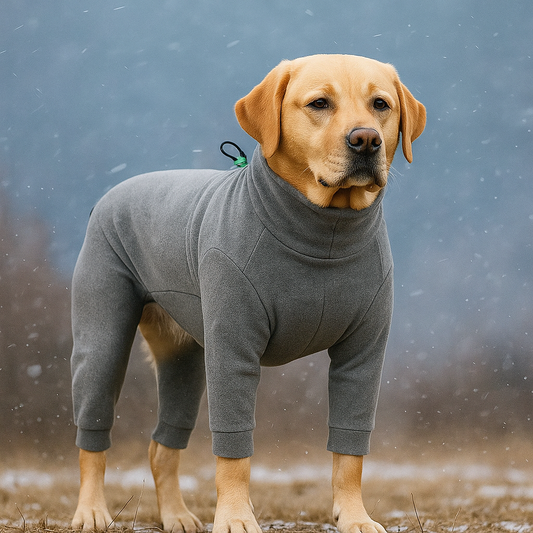 Hundejumpsuit mit warmem Fleece für kalte Tage | Matti