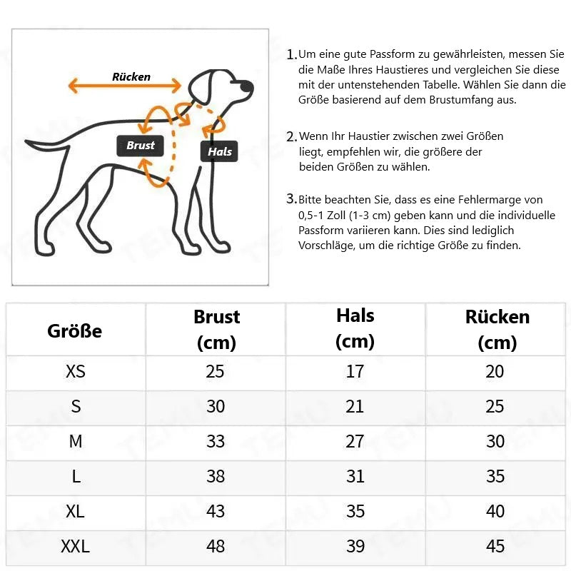 Hundejumpsuit mit warmem Fleece für kalte Tage | Matti