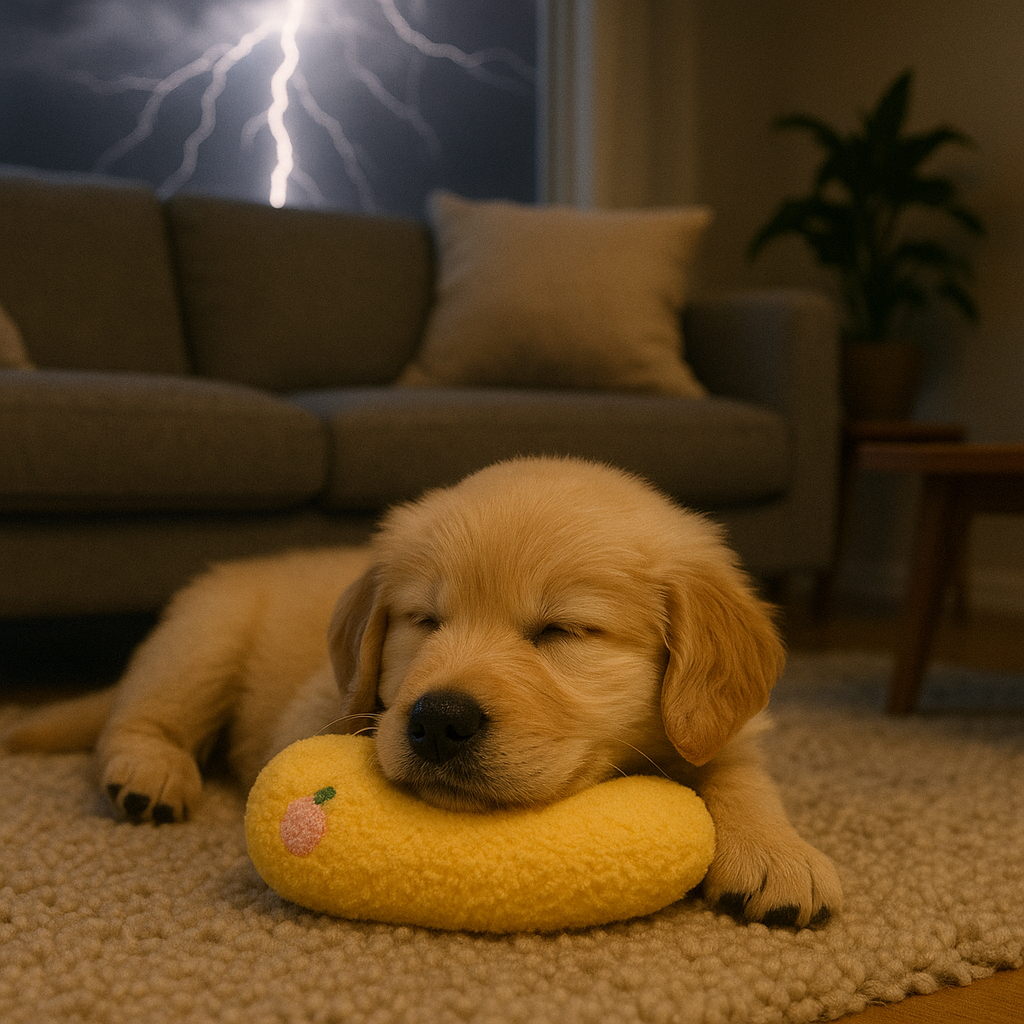 Hundekissen mit weicher Füllung für laute Geräusche im Winter | Dusty