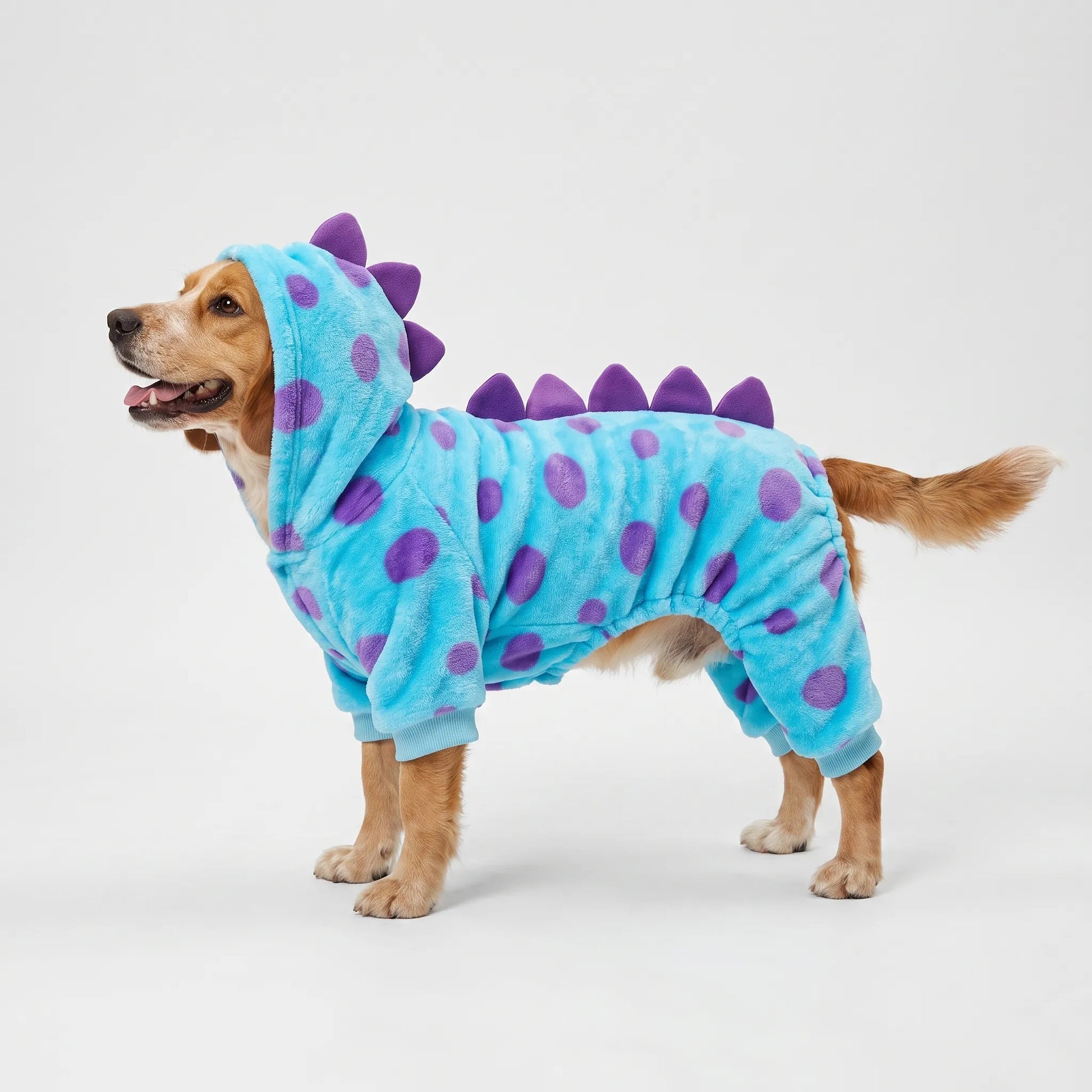 Hundekostüm im Dinosaurier Design mit Kapuze