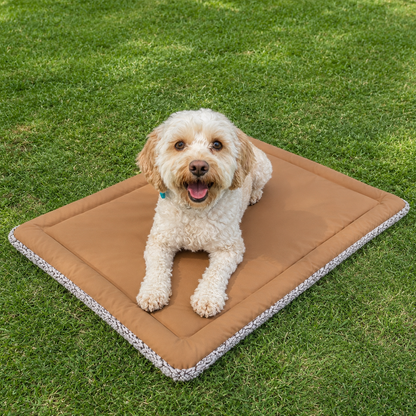 Hundekuehlmatte atmungsaktiv mit Nackenstuetze fuer Sommer | Rixora