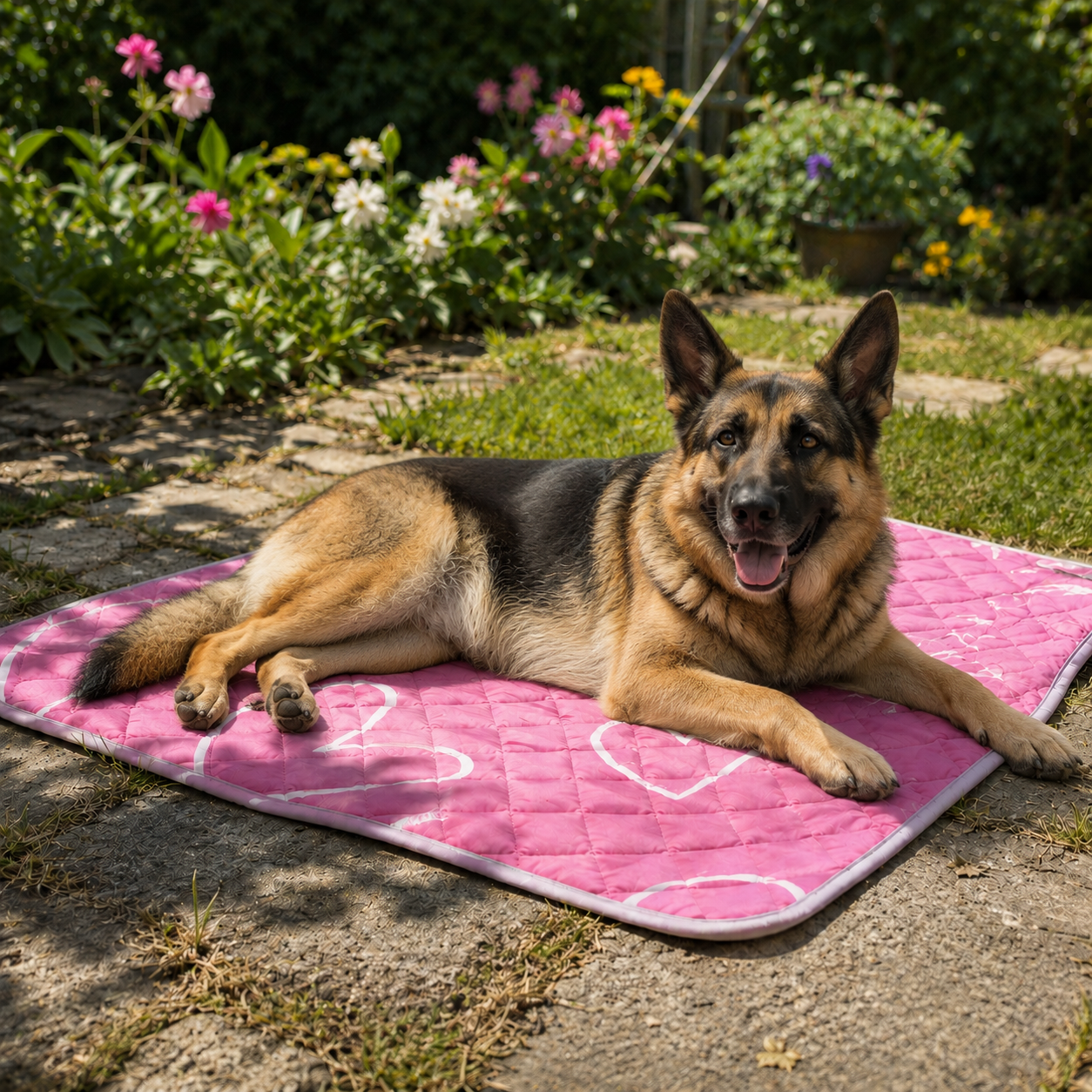 Hundekuehlmatte atmungsaktiv rutschfest fuer Sommer | Xireva