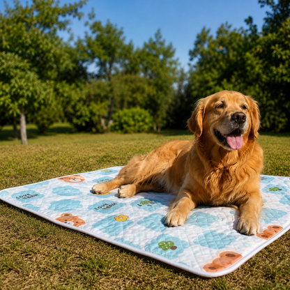 Hundekuehlmatte atmungsaktiv rutschfest fuer Sommer | Yondra