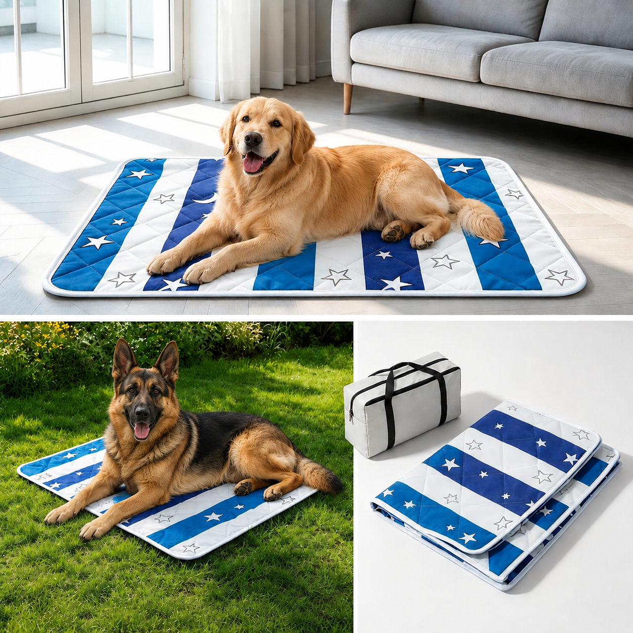 Hundekuehlmatte atmungsaktiv waschbar fuer Sommer | Frespaw