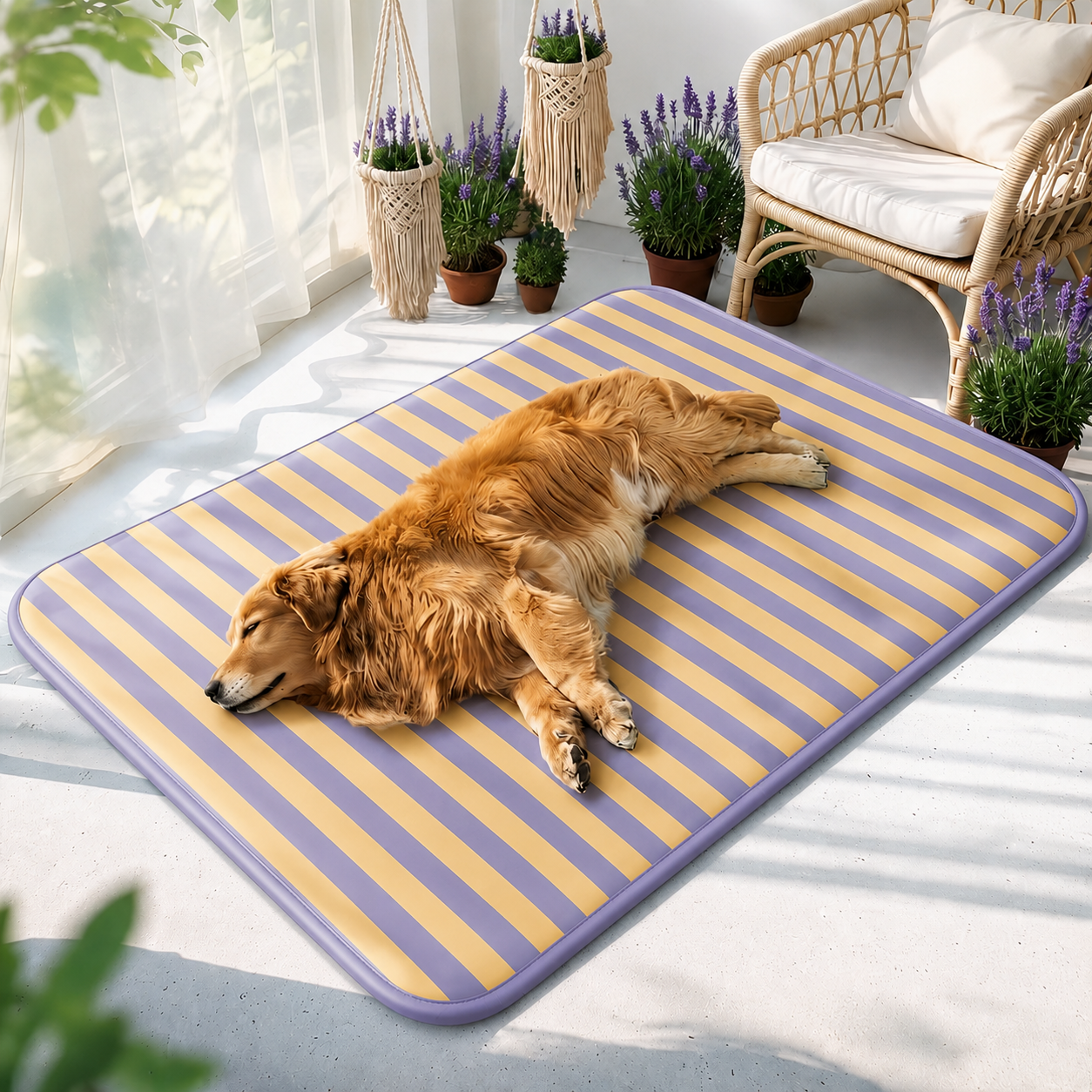 Hundekuehlmatte atmungsaktiv waschbar fuer warme Sommertage | Kuhlix
