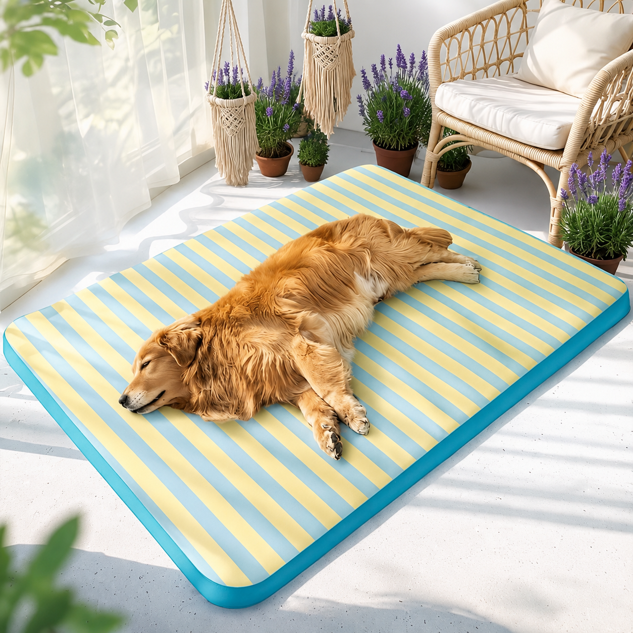 Hundekuehlmatte atmungsaktiv waschbar fuer warme Sommertage | Kuhlix