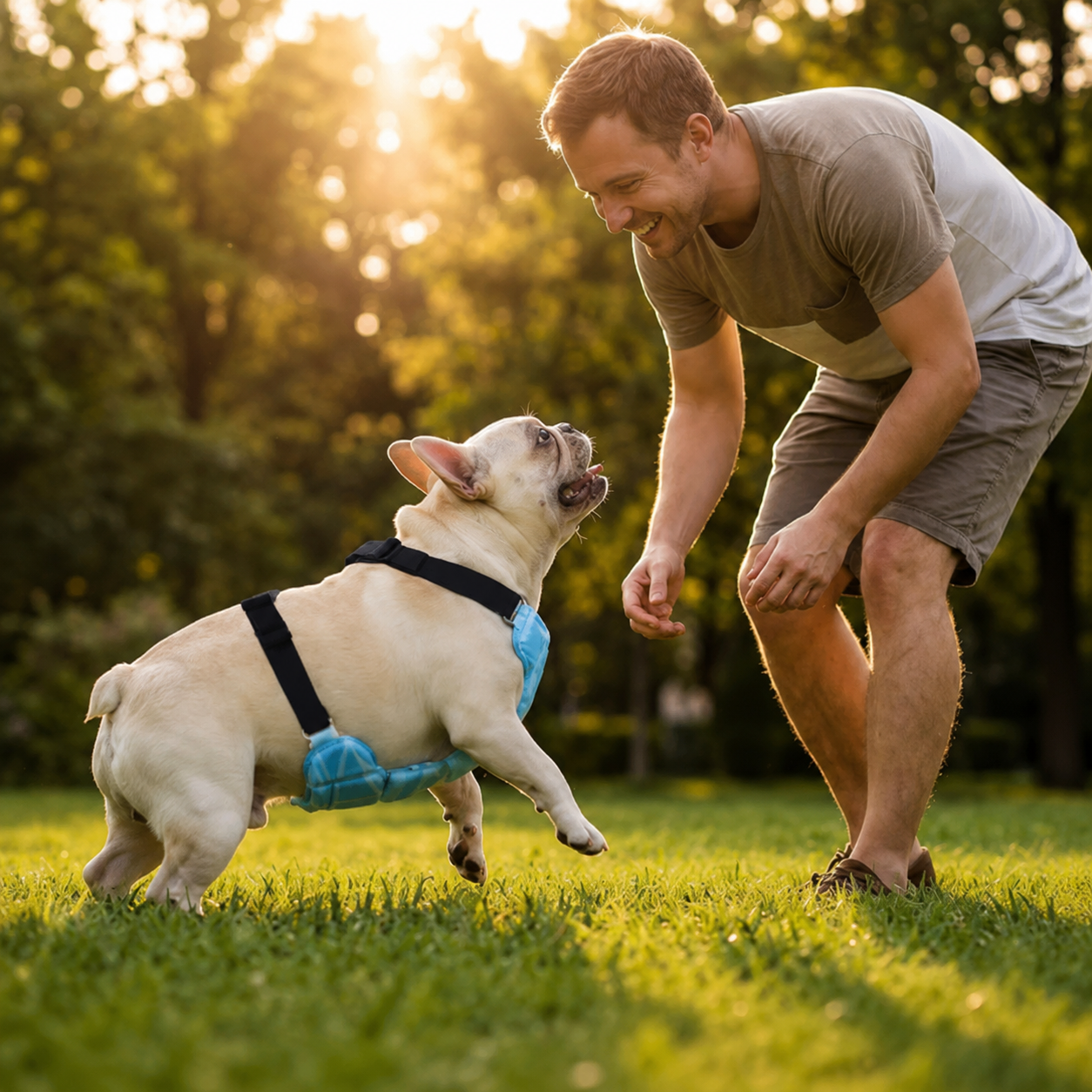 Hundekuehlweste atmungsaktiv wasseraktiviert fuer Sommer | Istral