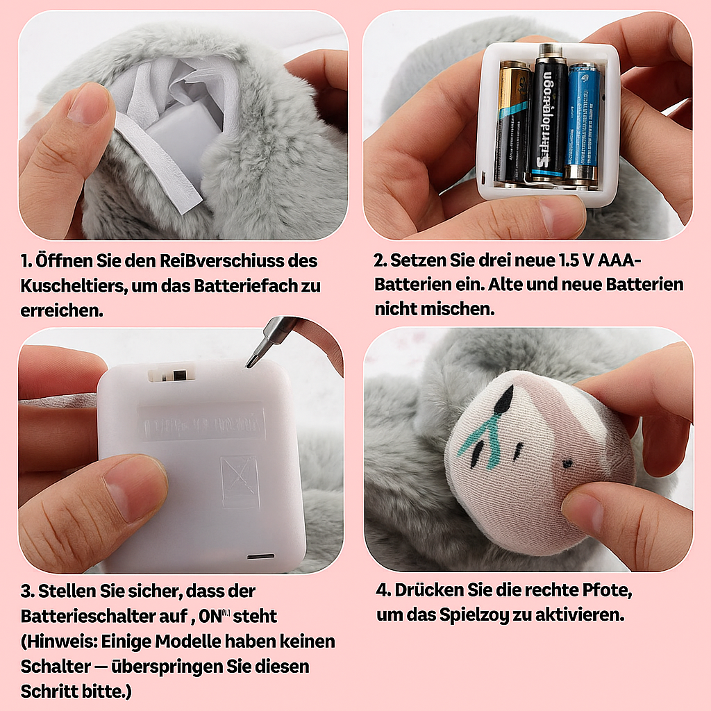 Hundekuscheltier mit Atmung für Ruhe bei Feuerwerk | Xaver