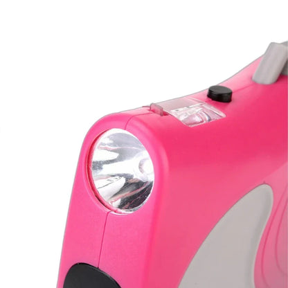 Hundeleine 5M mit LED und automatischer Leinensteuerung | Dogmere