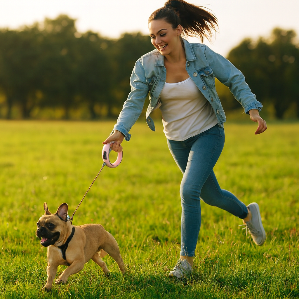 Hundeleine automatisch ausziehbar mit 360 Grad drehbarem Haken | FlexiPaws