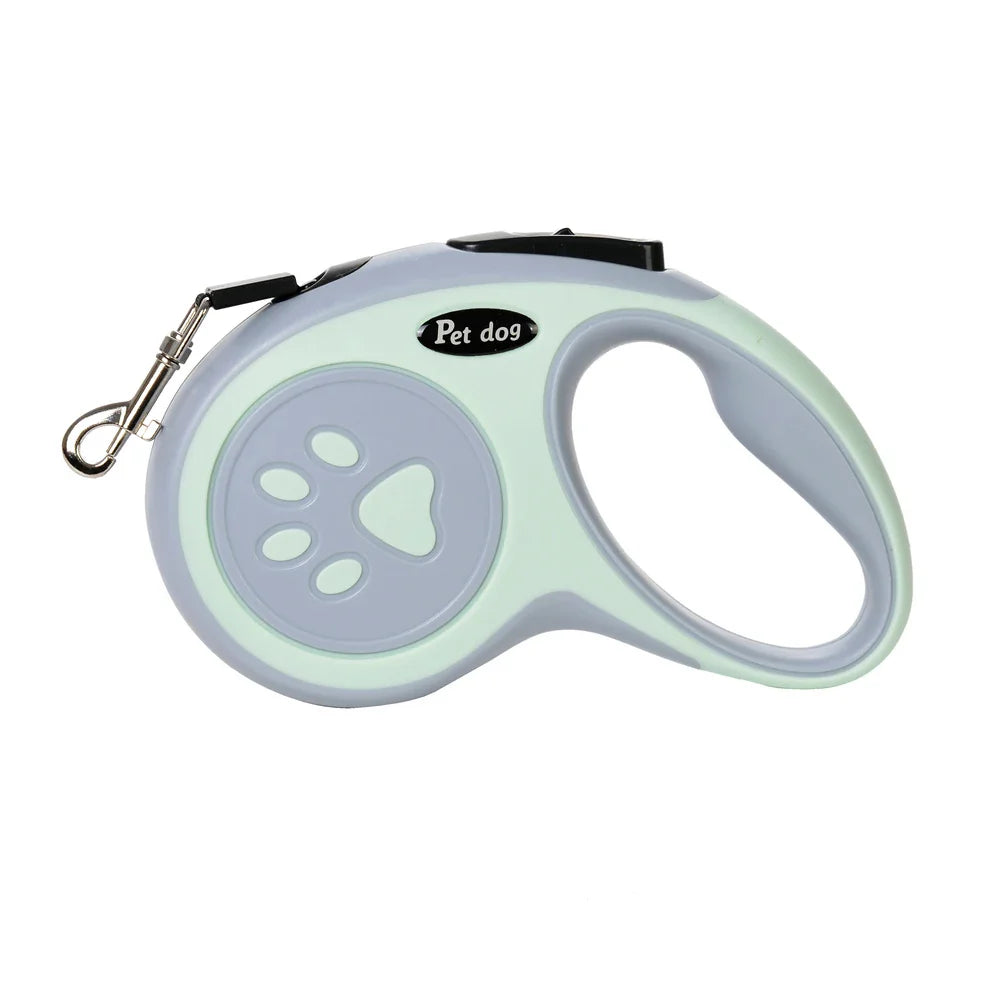 Hundeleine mit automatischer Einzugsfunktion 3 oder 5 Meter Nylon | Pawlon