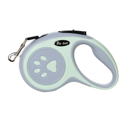 Hundeleine mit automatischer Einzugsfunktion 3 oder 5 Meter Nylon | Pawlon