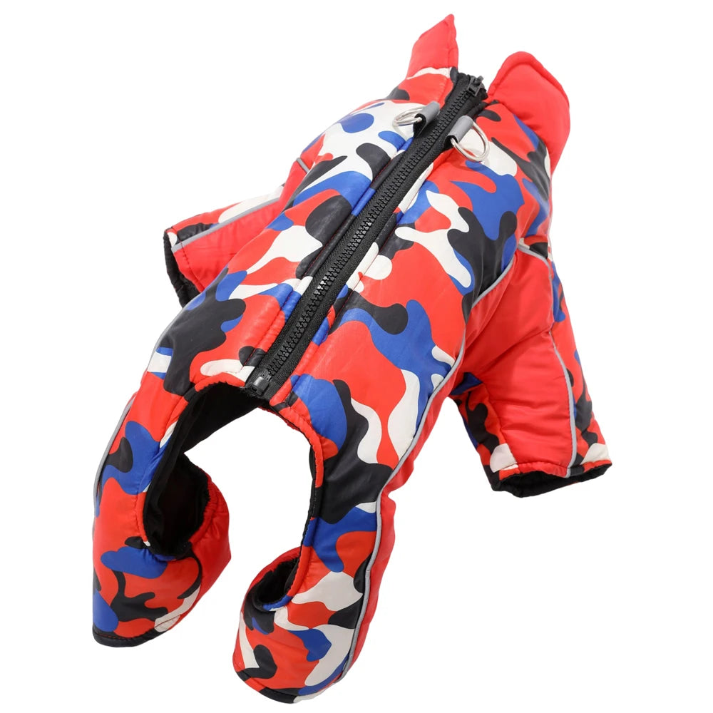 Hundemantel Winter Wasserabweisend mit D-Ring