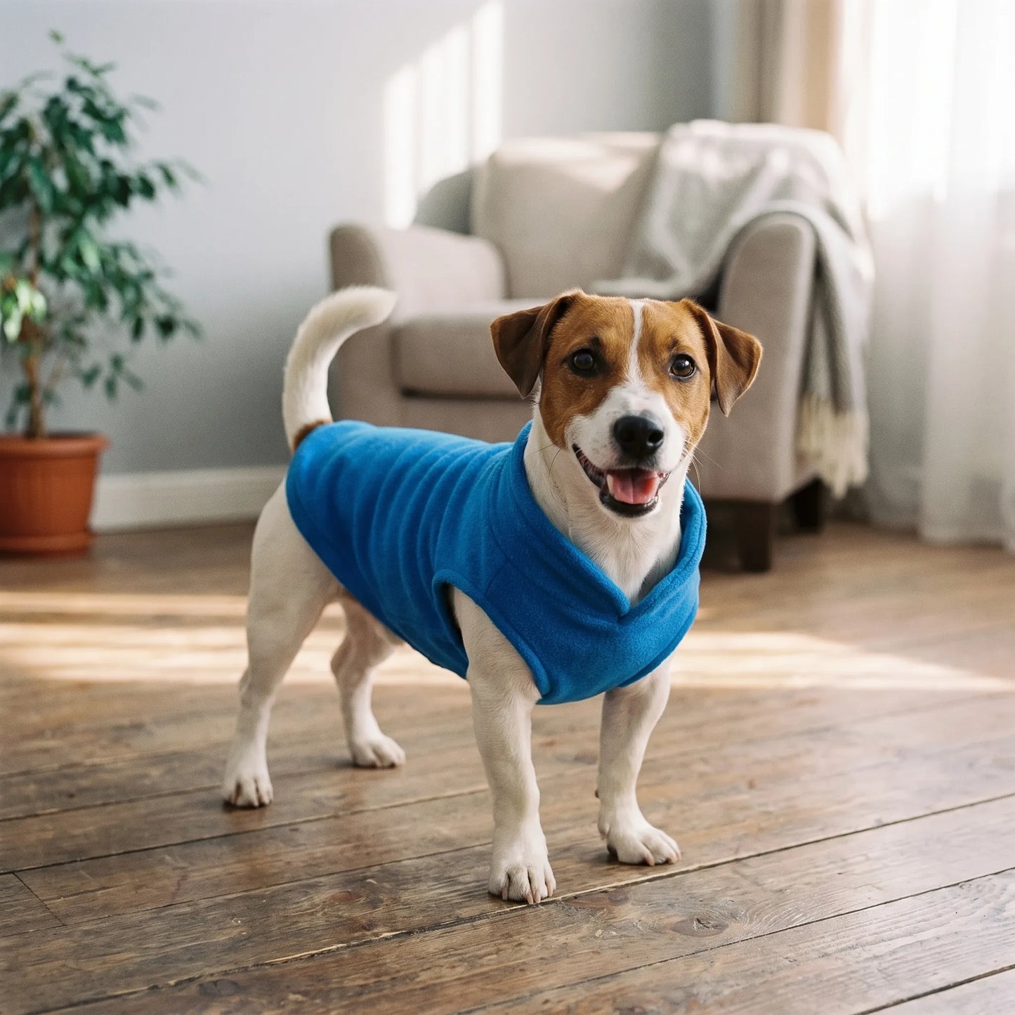 Hundemantel für den Winter mit D-Ring