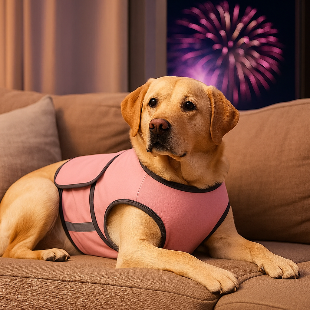 Hundemantel für laute Geräusche im Haus oder draußen | Mats